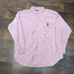Ralph Lauren Blue Label Pink Button down with Polo Bear, size XL